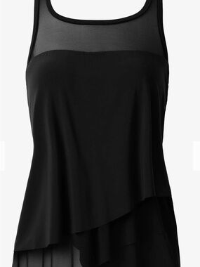 Miraclesuit Mirage Tankini Top Black Size 10